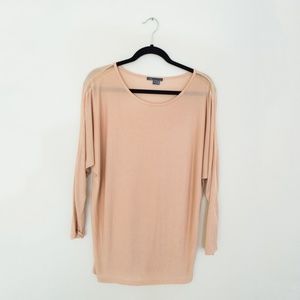 Vince Mesh Insert Long Sleeve Top
